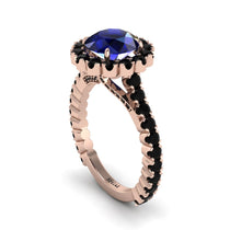 Round Cut Sapphire Timeless Splendor Engagement Ring (28)